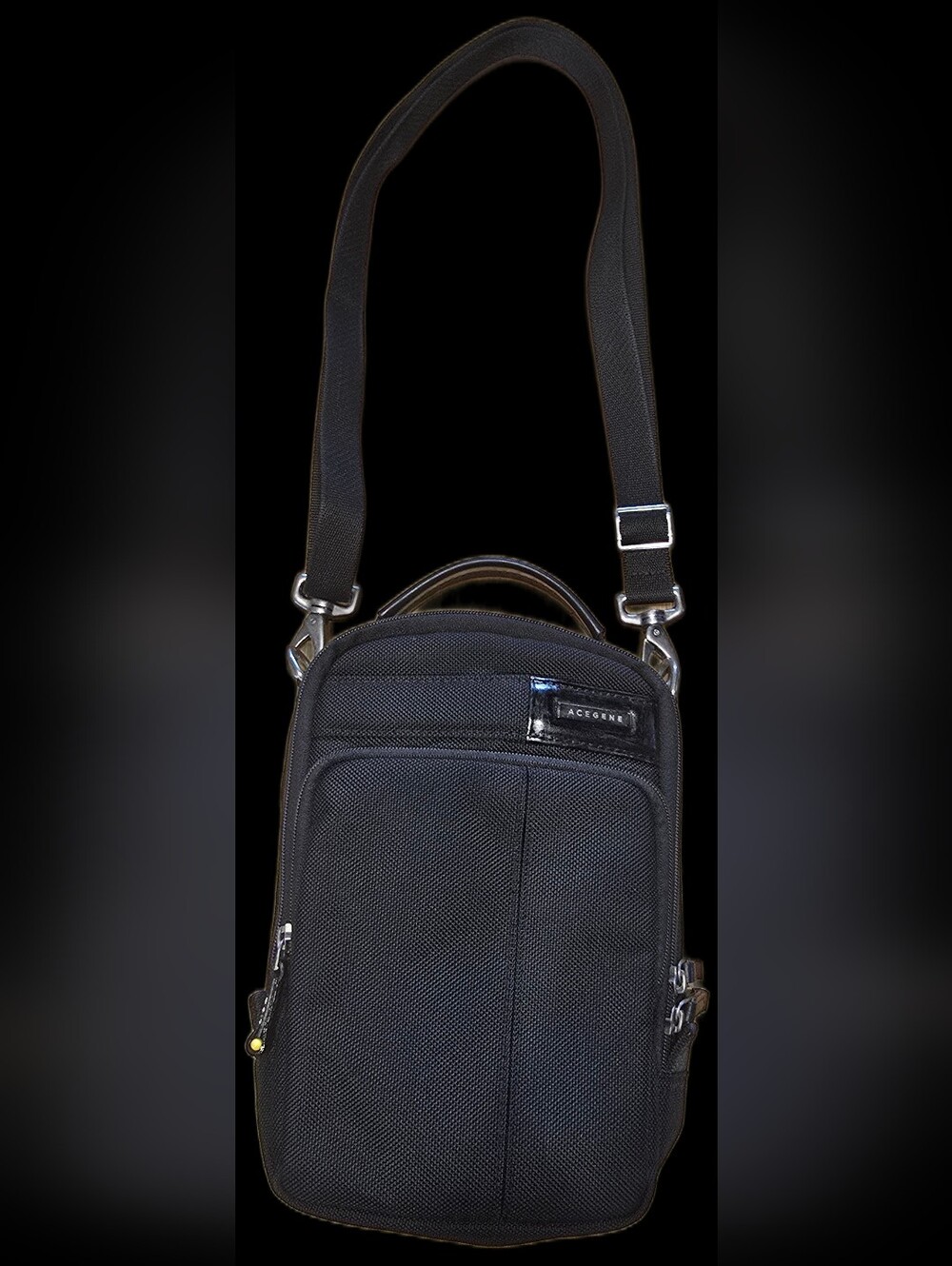 ACEGENE Black Crossbody Sling Bag for Men